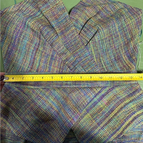 NWT Trina Turk Women’s Strapless Tweed Multicolor Peplum Mini Dress Size 4 - Picture 11 of 11